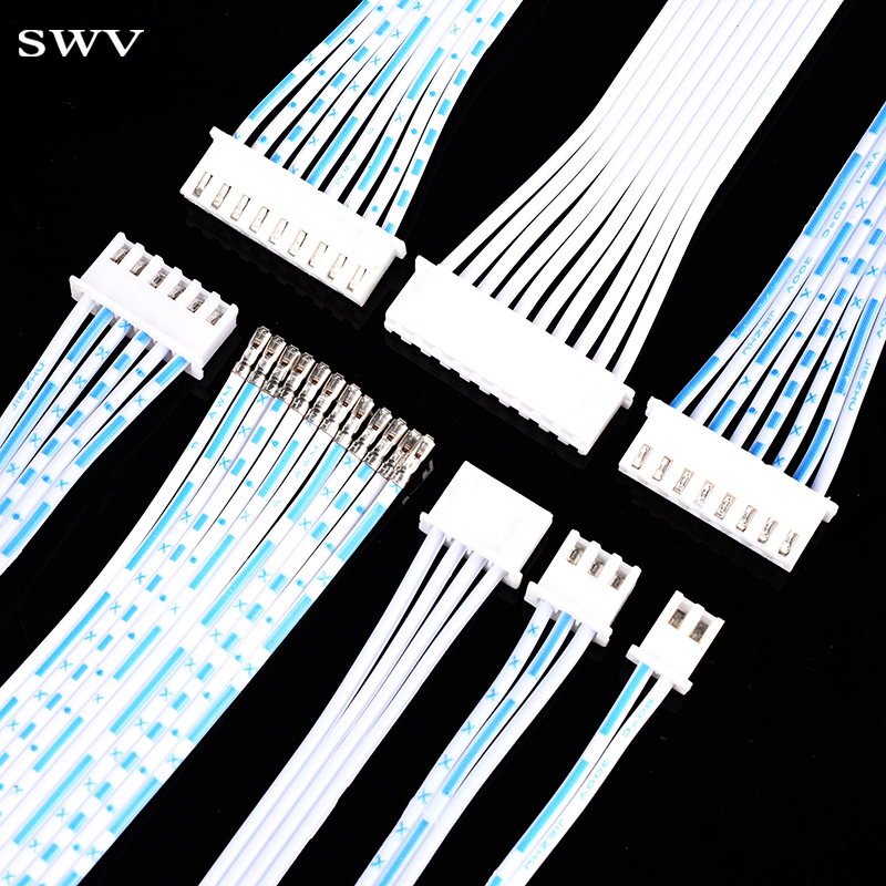 连接线XH2.54蓝白排线2p3p4p5p6p7p8p10p12p双头10/15/20/30/50cm