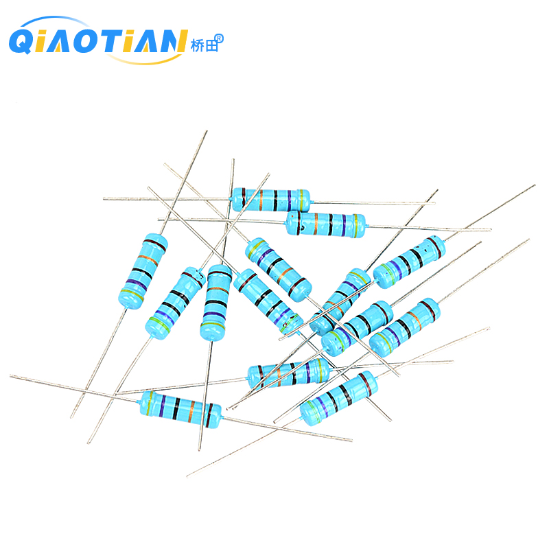 2W金属膜电阻1%五色环1K 10K 100欧姆2.2K 22 220 4.7K 47 470欧M