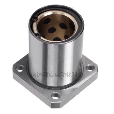 方法兰直线石墨铜套轴承衬套 LMK8 10 12 16 20 25 30 35 40 50UU