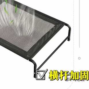 通用狗透气床防潮狗窝铁艺可拆洗狗床家用阳台折叠 狗狗行军床四季