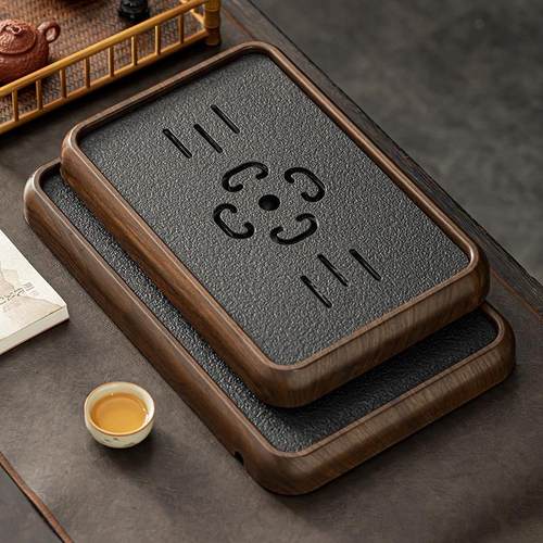 2024新款茶盘家用小型沥储水式茶台功夫茶具茶海干泡托盘蓄排两用