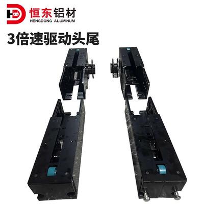 100118铝型材三倍速驱动头尾 3倍速38.1节距倍速链张紧座BS30
