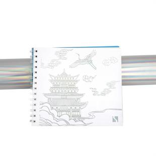 素面镭射银冷烫烫金纸烫金材料烫金纸亮银色电化铝烫金膜丝印数码