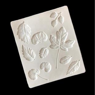 翻糖蛋糕模具银杏叶枫叶树叶硅胶干佩斯造型装饰软陶滴胶黏土