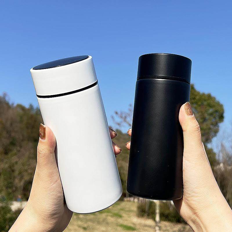 350ml智能直杯316不锈钢LED数显保温杯龙年礼品杯可刻字水杯子女