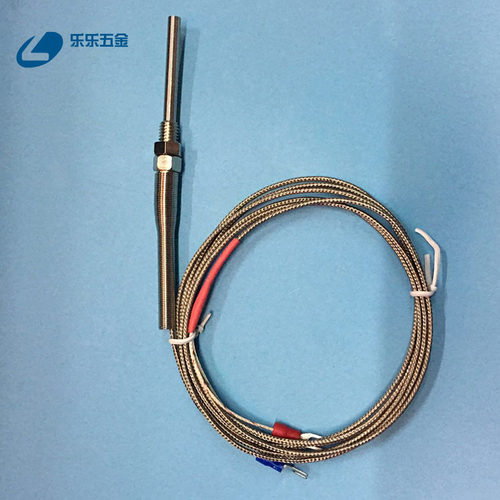 仿进口探头式热电偶 温度传感器 探针式 M8螺纹安装 K型 热电阻