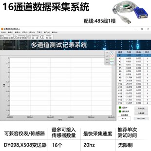16通道力值采集称重测力传感器RS485以太网通信信号放大器变送器