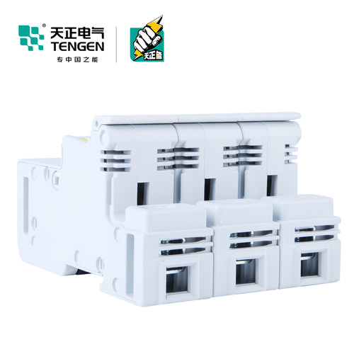 天正 熔断器底座隔离开关22*58mm熔芯保险丝RT18L-125-1/3/4P座