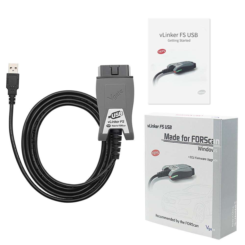 vLinker FS ELM327 For Ford/Mazda福特马自达FORScan HS/MS-CAN