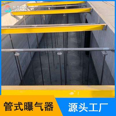 管式曝气器污水处理可提升式微孔膜片曝气管曝气增氧装置恒美