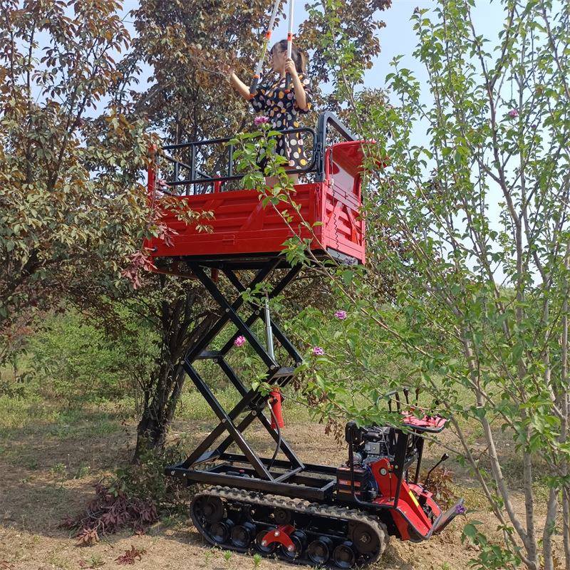 爬山虎履带运输车农用全地形爬坡王山地果园搬运车小型工程自卸车