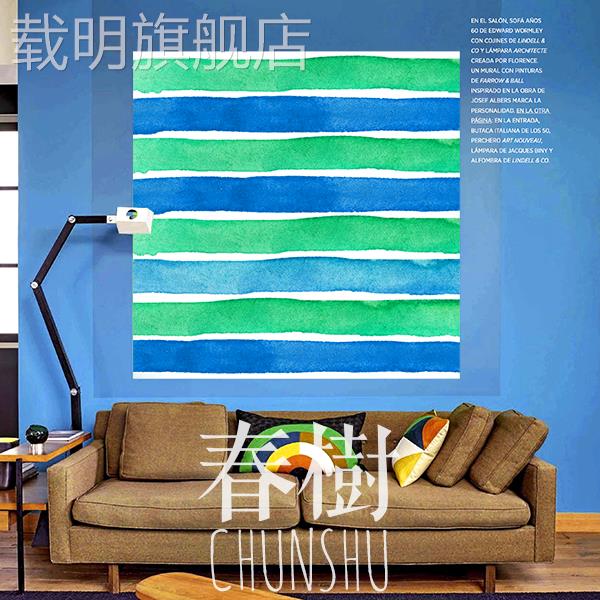 春樹 现代欧美极简抽象线条 客厅卧室玄关餐厅无框装饰画壁挂画图片