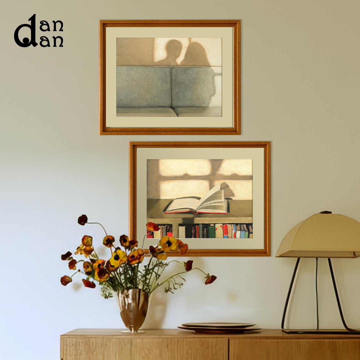 影】旦旦艺术法式小众中古客厅装饰画中古风高级感卧室床头挂画