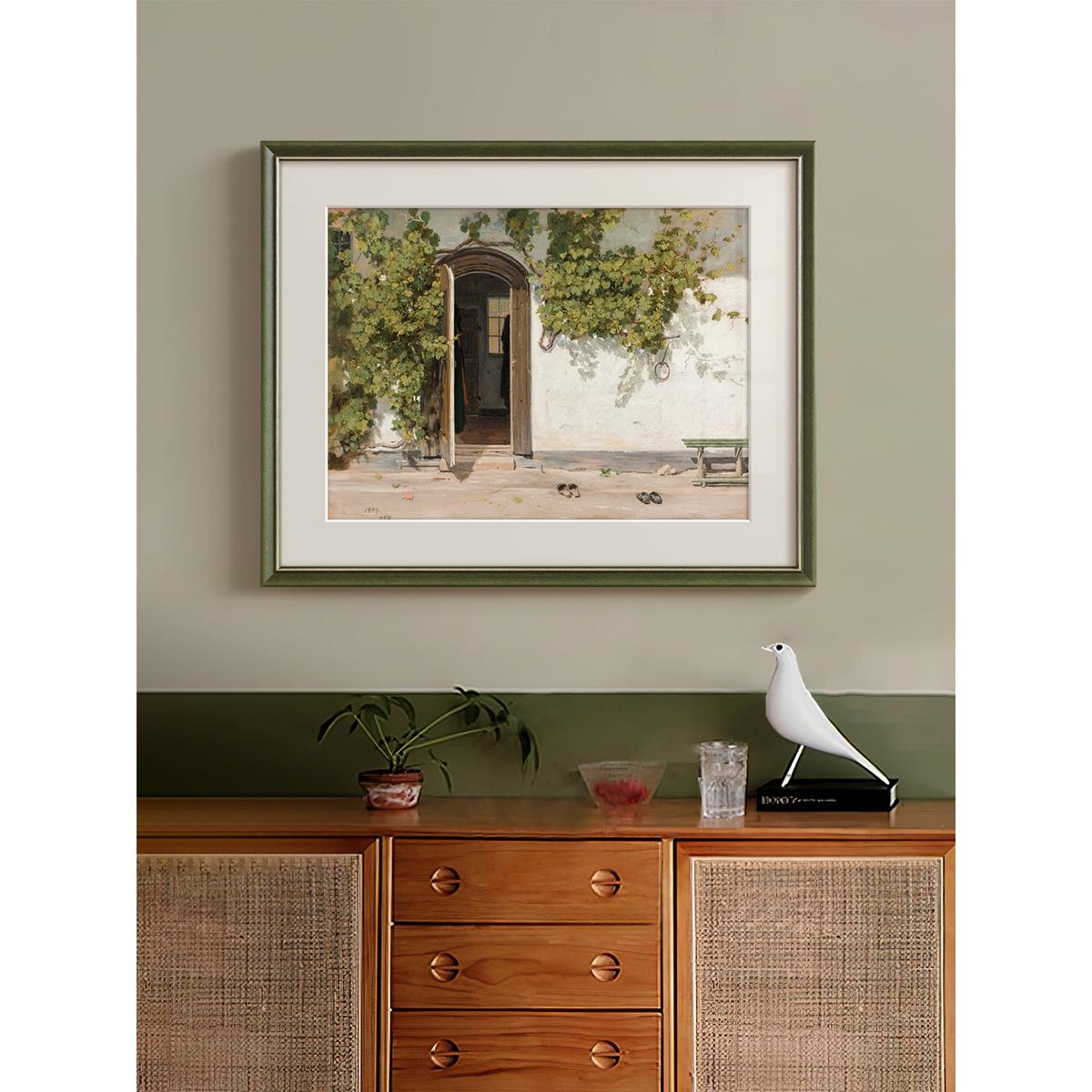 丹麦画家风景挂画简约法式覆古装饰画客厅餐厅玄关走廊艺术挂画