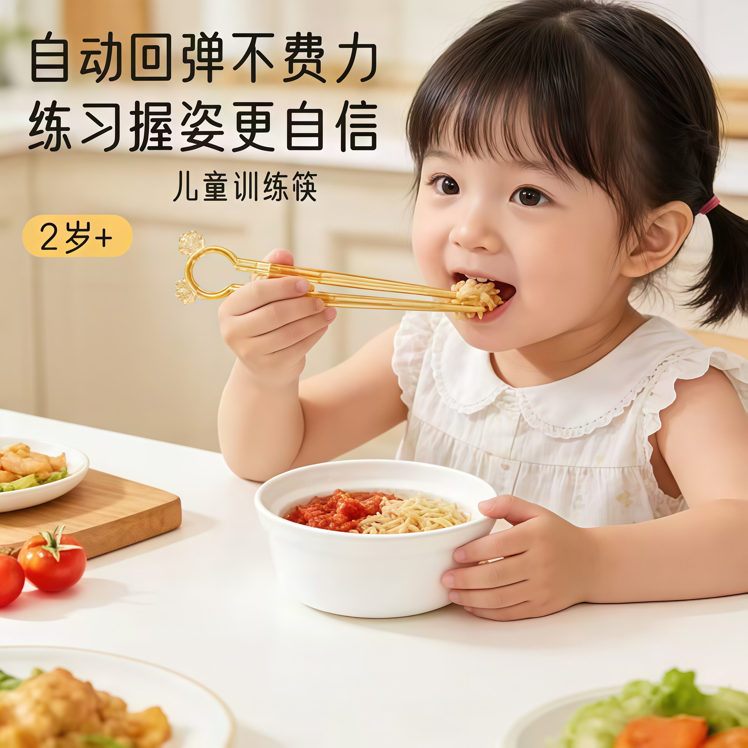 儿童训练筷防滑虎口耐高温水煮