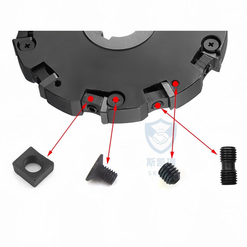 三面刃铣刀盘配件 一字M6螺丝/顶丝 M8双头螺丝 两面刃正反压刀块