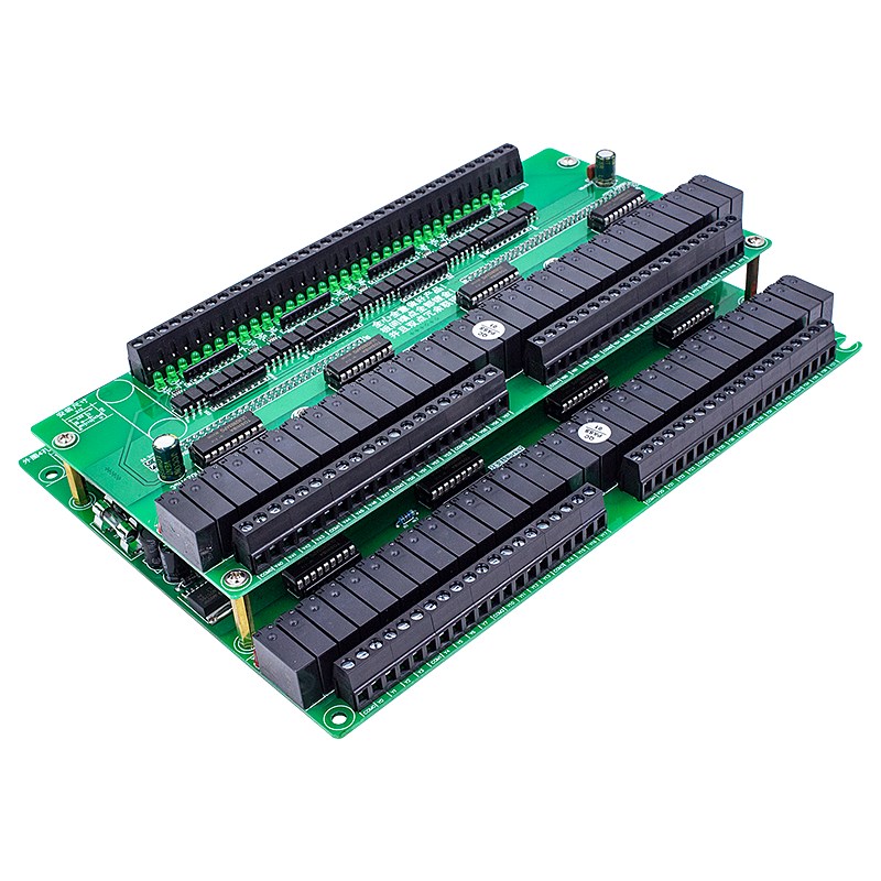 国产PLC工控板FX1N/FX2N-64MR/80/96/128MR兼容 板式可程式设计控