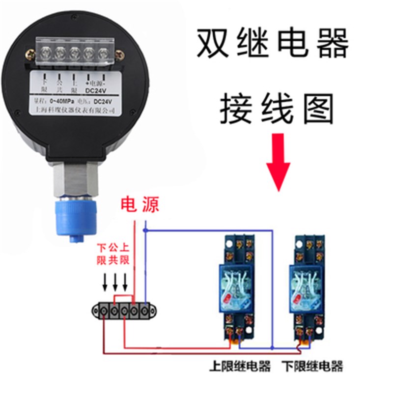 数显压力控制器压力开关电接点压力表水压油压气压电子真空负压表