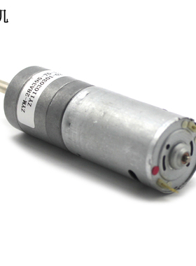 28A395-75-12-42减速电机  12V机器人齿轮减速马达6mm轴电动机