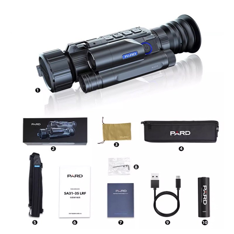 普雷德NV008SPL测距夜视仪瞄清昼夜两用红外SA31热瞄带测距数码