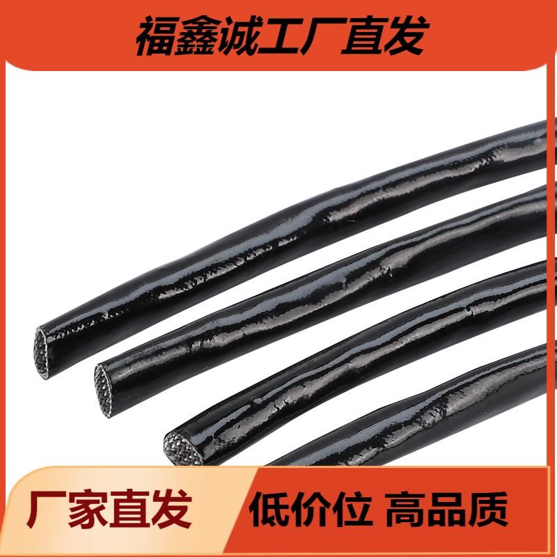 黑色黄腊管 整卷连续绝缘套管玻璃纤维管电工电线阻燃玻纤黄蜡管