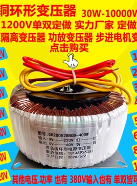 环形变压器电源隔离380V220V变AC24V36V48V50V60V70V80V110V300W