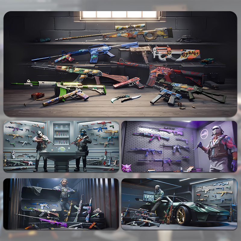 CS2场景鼠标垫超大号游戏FPS个性创意宿舍工位电脑桌宿舍键盘垫