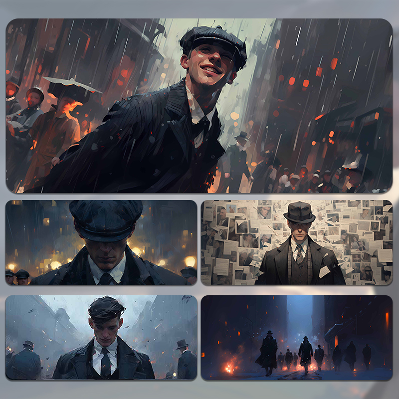 浴血黑帮橡胶滑鼠垫超大号动漫卡通二次元炫酷宿舍电脑桌办公桌垫