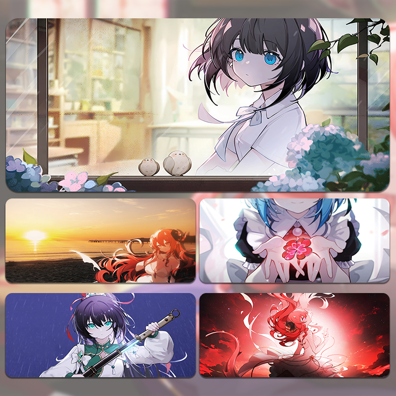 犹格索托 托斯的庭院动漫滑鼠垫超大号游戏电竞男生宿舍电脑桌滑