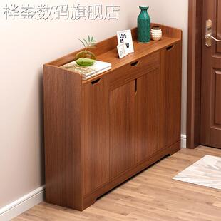 桦崟实木色小户型楼道门口收纳进现代新色鞋柜家用鞋架外经济型2024新摆件饰品垫垫床笠拉车