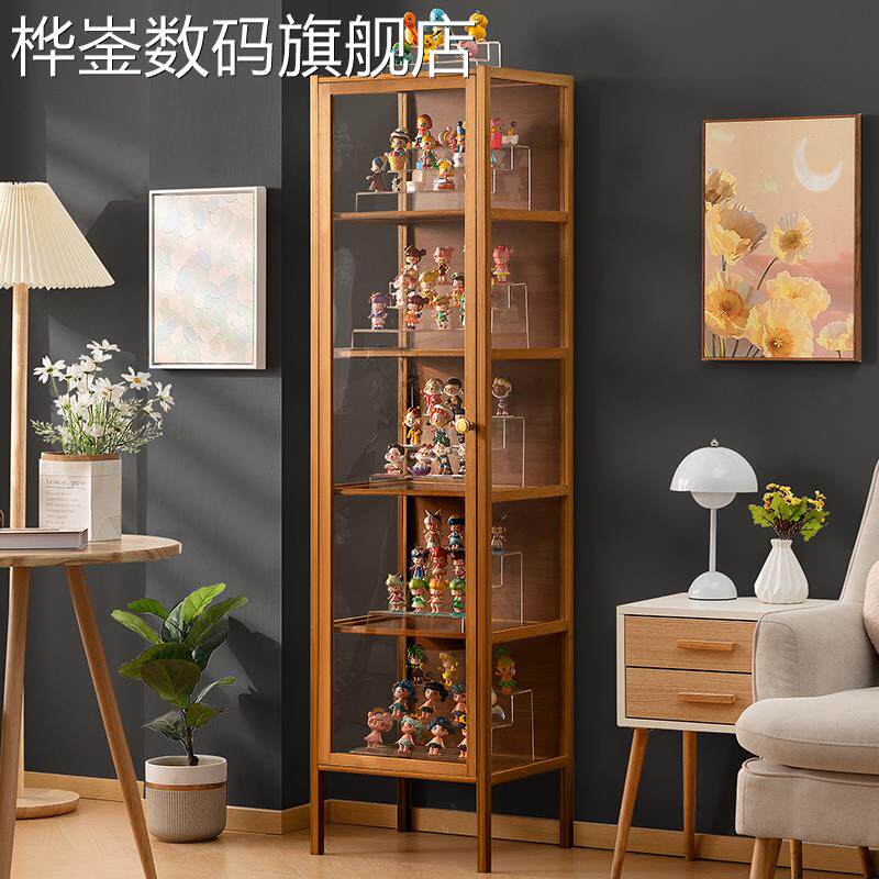 桦崟模型柜乐高压克力展示柜盲盒收纳层架子防尘玻璃玩具模型展示柜酒柜摆件垫垫床笠拉车