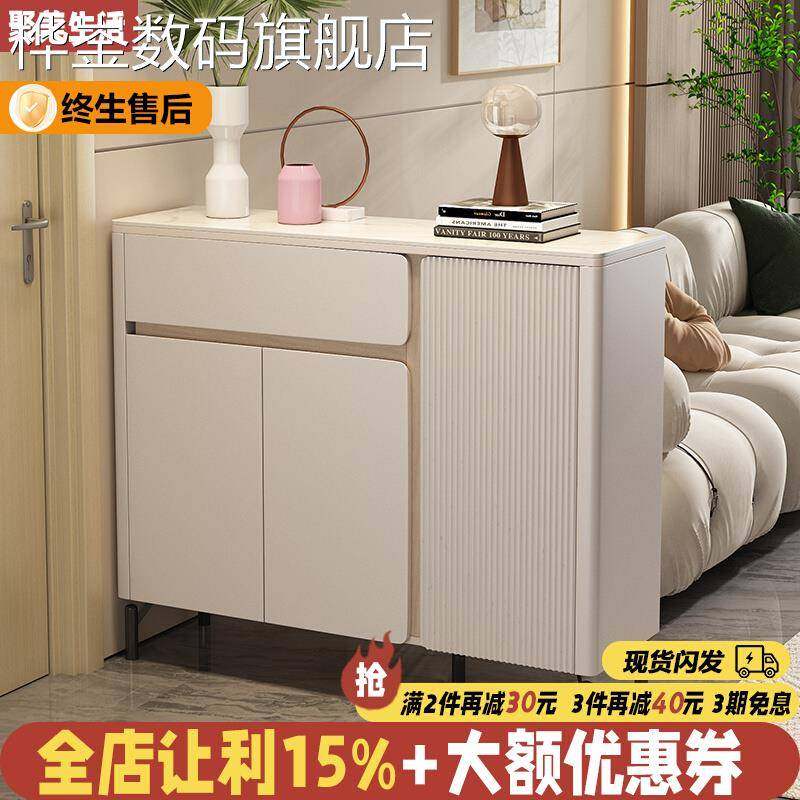 桦崟双面鞋柜家用门口玄关柜一体小户型2025新款大容量轻奢入户隔断柜床笠拉车