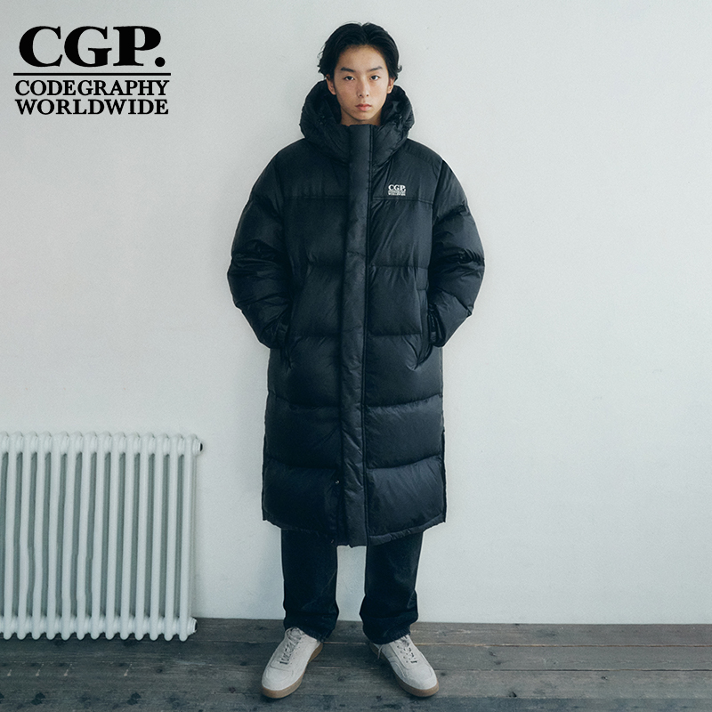 CODEGRAPHY 2024冬季新款男女同款鸭绒长款羽绒服CBDWUIL001