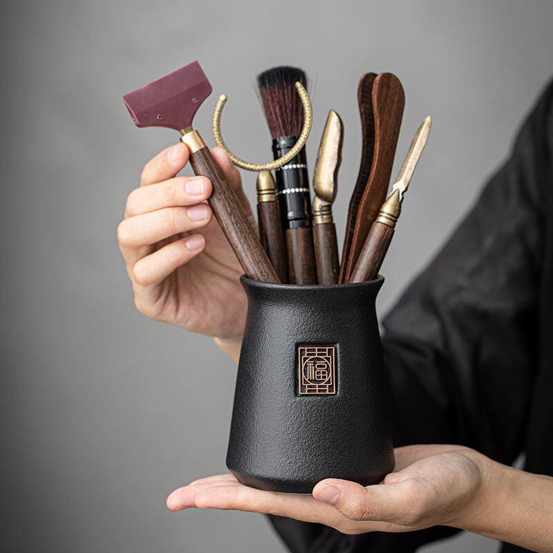 茶道六君子套装功夫茶具配件大全茶桌茶台泡茶工具茶刀茶夹刷用品