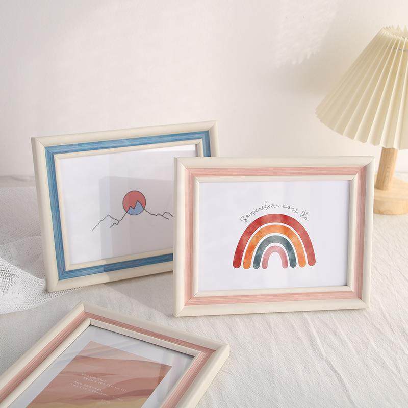 简约木质相框摆台可横竖挂三用照片墙5寸6寸7寸8寸10寸A4