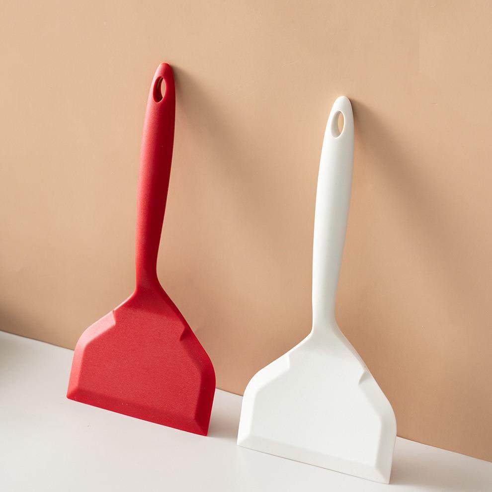 工厂现货硅胶宽口煎铲玉子烧铲厨房用具硅胶锅铲不粘锅烹饪铲