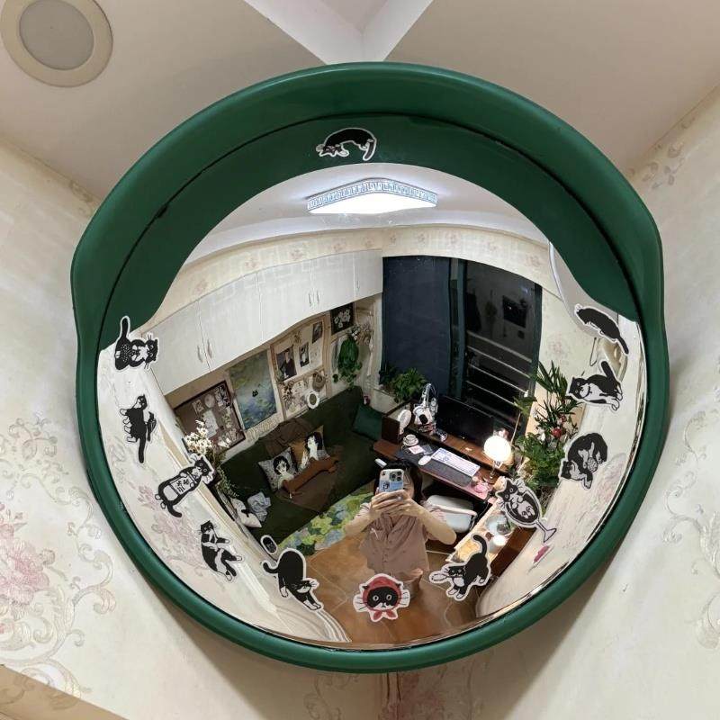 【新家的100个快递】室内广角镜反光凹凸镜家居装饰摆件拍照神器,家装主材,浴室镜,淘宝优惠券,粉丝福利购,淘宝优惠卷