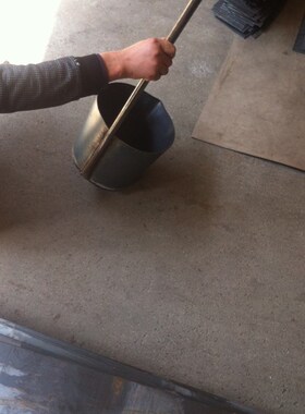 无柄圆形铝水桶汤勺 浇包 铝水勺舀料勺铁水桶不锈钢桶包邮可定做