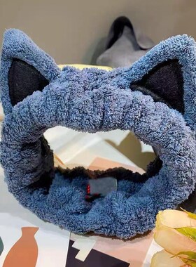 日本束发带女2023新款洗脸发箍化妆敷面膜专用防滑头发箍白鹿同款