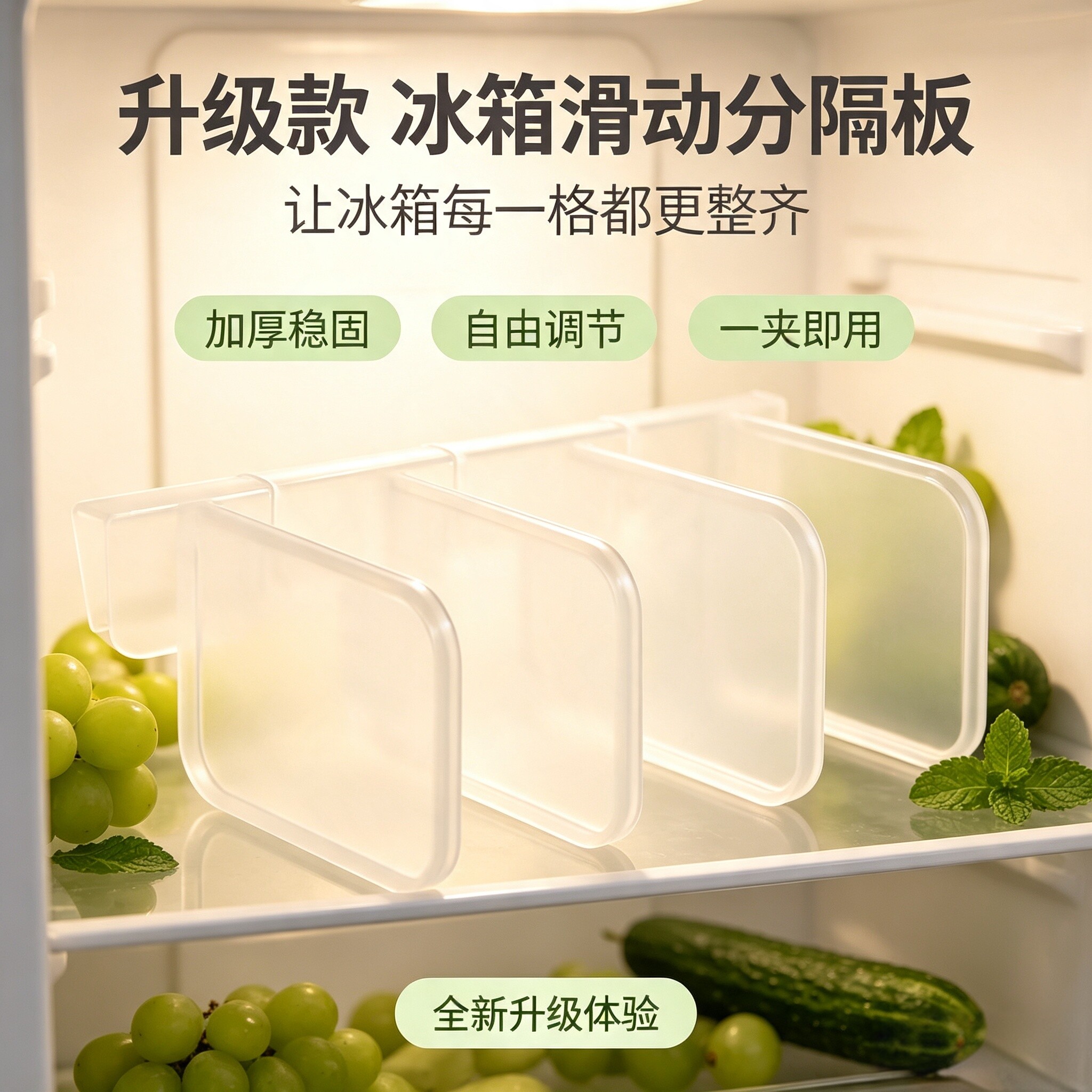 冰箱侧门通用多功能分隔板图片