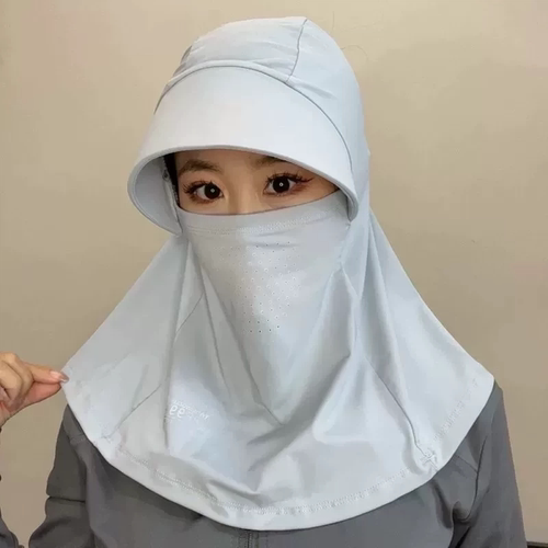 夏季冰丝防晒面罩护颈遮脸骑行