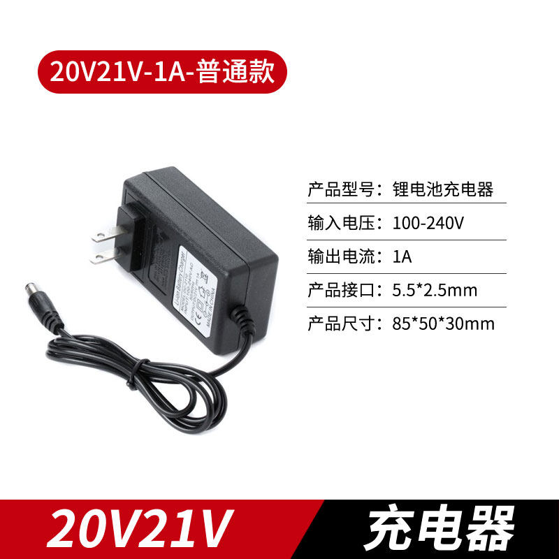 无线洗车机高压水枪充电器21V24V25V48V168V998VF锂电池充电器线