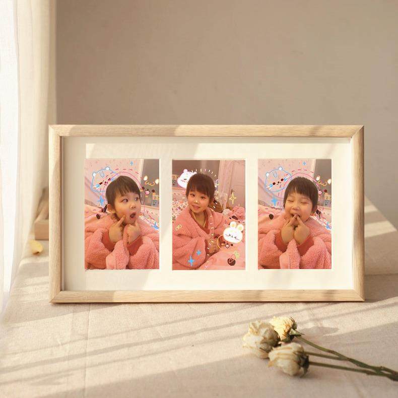 立体中空相框组合相片摆台照片6寸婚纱照画框挂墙二 三连宫格相框