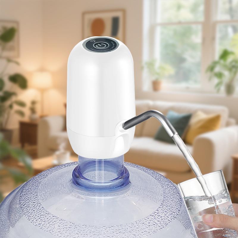 双泵上水器电动快速出水器桶装水充电取水泵便携式户外抽水器