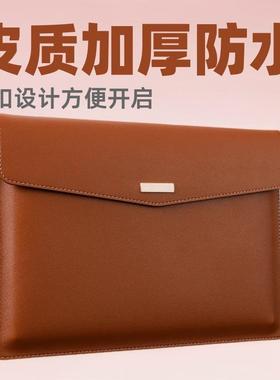 皮质A4红色文件袋加厚防水档案袋皮革资料按扣合同票据收纳文件袋