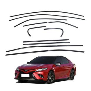 银色 专用2018 车身不锈钢车窗亮条 凯美瑞车窗饰条 烤漆黑 2023款