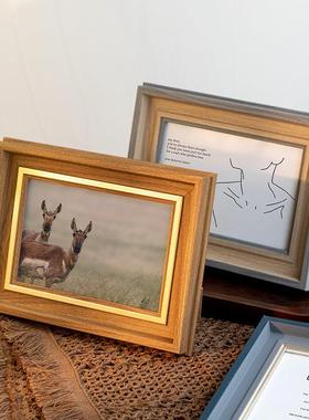 现代相框摆台高级感摆件洗照片打印67810寸A4画框挂墙相框架