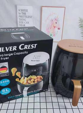家用大容量6L多功能电炸锅Air Fryer 智能触屏款外贸空气炸锅跨境