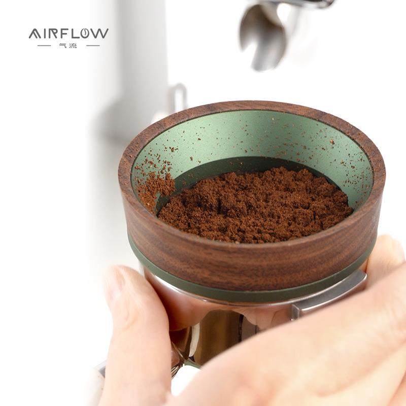 AIRFLOW意式接粉环咖啡机防脱落带磁布粉器咖啡压粉座接粉器58mm