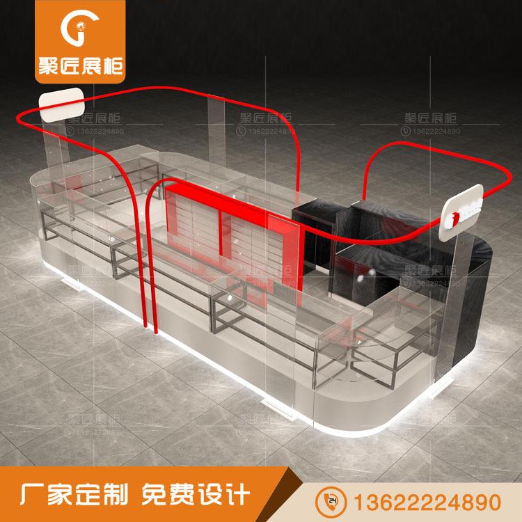新款直销商场手机展柜壳膜玻璃柜台电脑数码卖场矮柜电子产品陈列